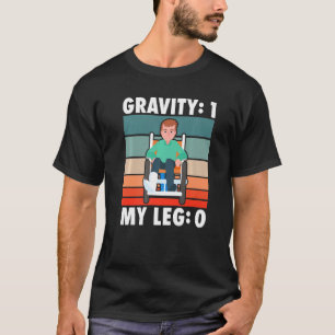 Camiseta Gravedad de los huesos rotos 1 Mi Pierna 0