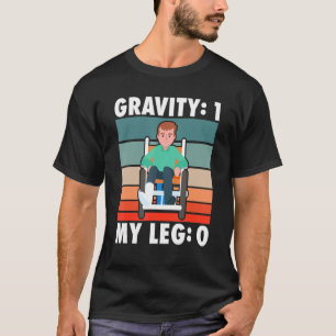 Camiseta Gravedad de los huesos rotos 1 Mi Pierna 0