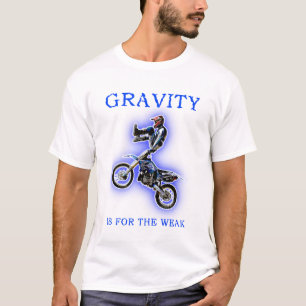 Camiseta Gravedad para la MotocrossT-Camisa débil de la