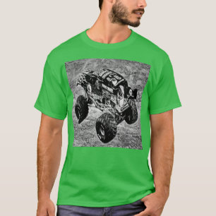 Camiseta Gravedigger Black and White