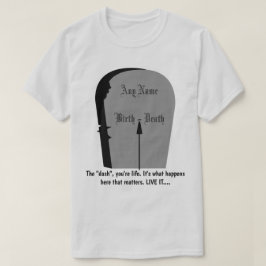 Camiseta Gravestone La Vida Viva De Dash A Su Máximo Lt