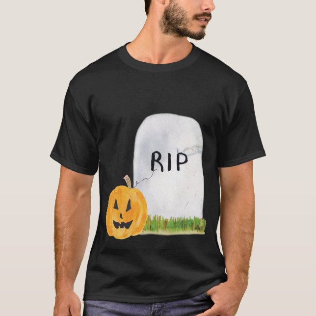 Camiseta Gravestone y Jack-o-Latern (Anverso)