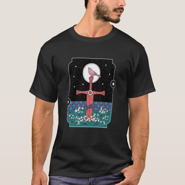 Camiseta Graveyard Grave Bird Night (Anverso)