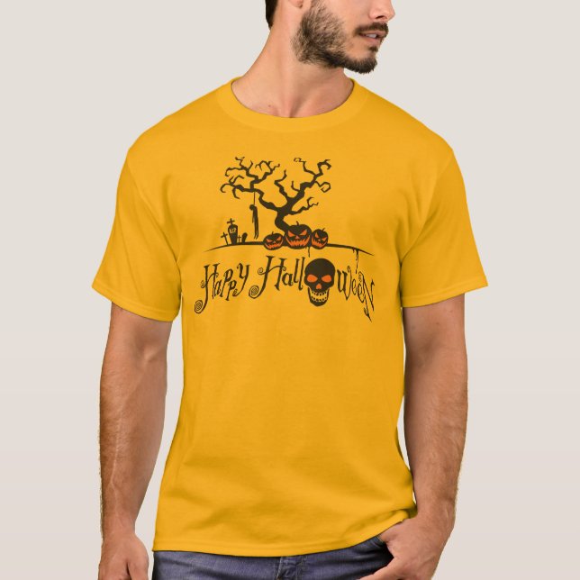 Camiseta Graveyard Halloween (Anverso)