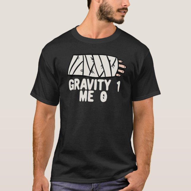 Camiseta Gravidad 1 Me 0 Fractura De Brazo 3 (Anverso)
