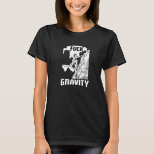 Camiseta Gravity Bouldering Rock Climbing Mountaineering Ca