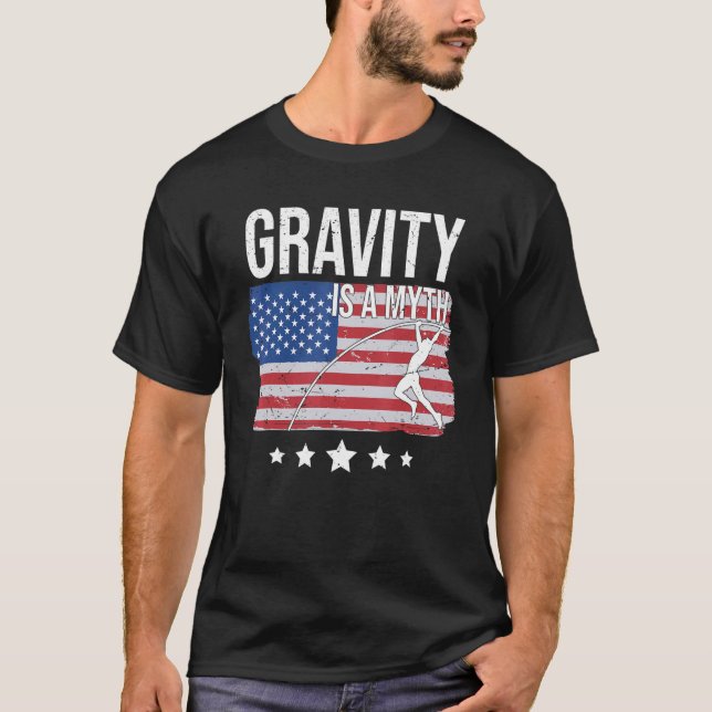 Camiseta Gravity Es Un Bóveda De Pabellón De Pabellón Ameri (Anverso)