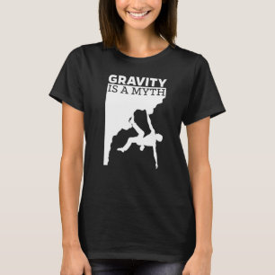 Camiseta Gravity Myth Bouldering Rock Climbing Mountaineeri