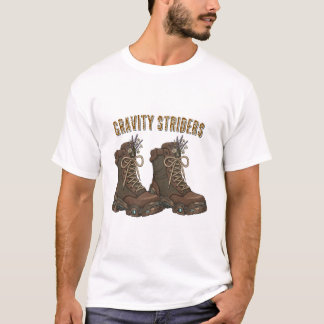 Camiseta Gravity Striders hiking boots design T-Shirt | out