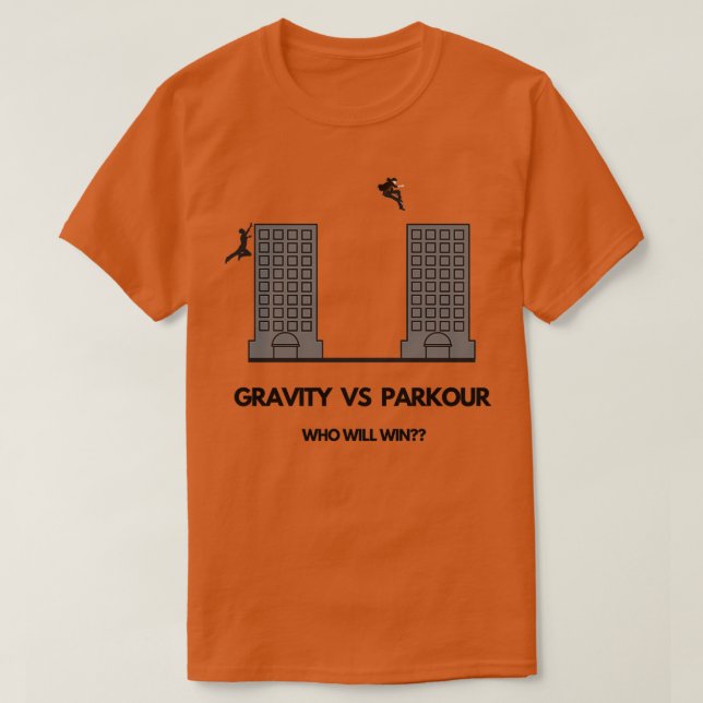 Camiseta Gravity Vs Parkour (Diseño del anverso)