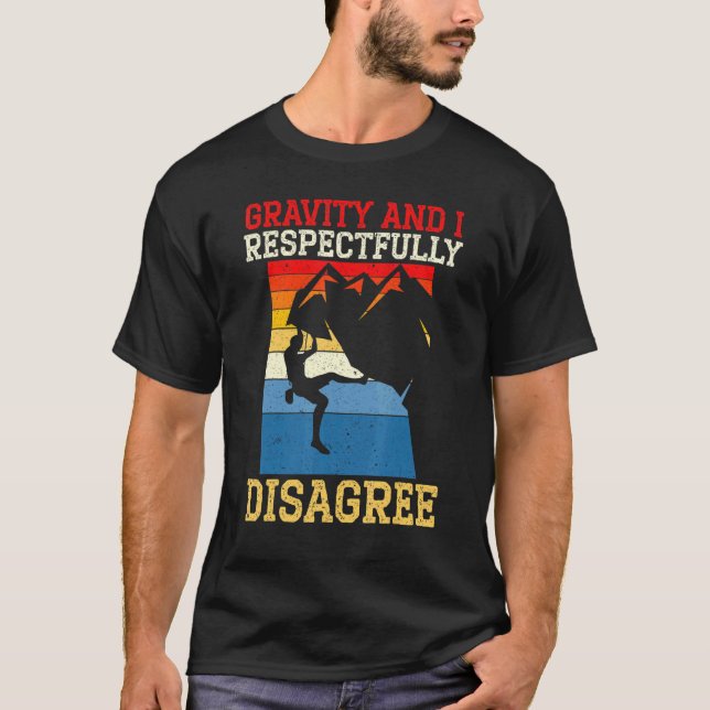 Camiseta Gravity Y Yo Respetuosamente No Estamos De Acuerdo (Anverso)