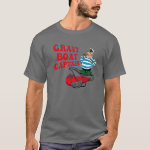 Camiseta Gravy Boat Captain Funny Thankde Costume Regalo