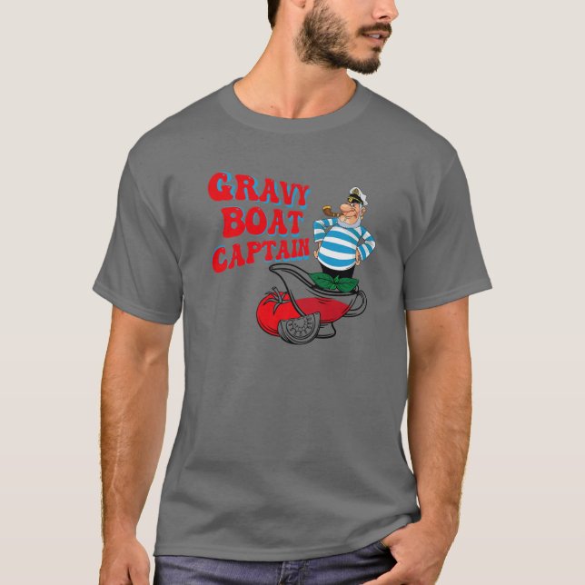 Camiseta Gravy Boat Captain Funny Thankde Costume Regalo (Anverso)