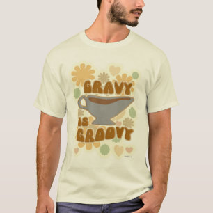 Camiseta Gravy es eslogan divertido del Día de Acción de Gr