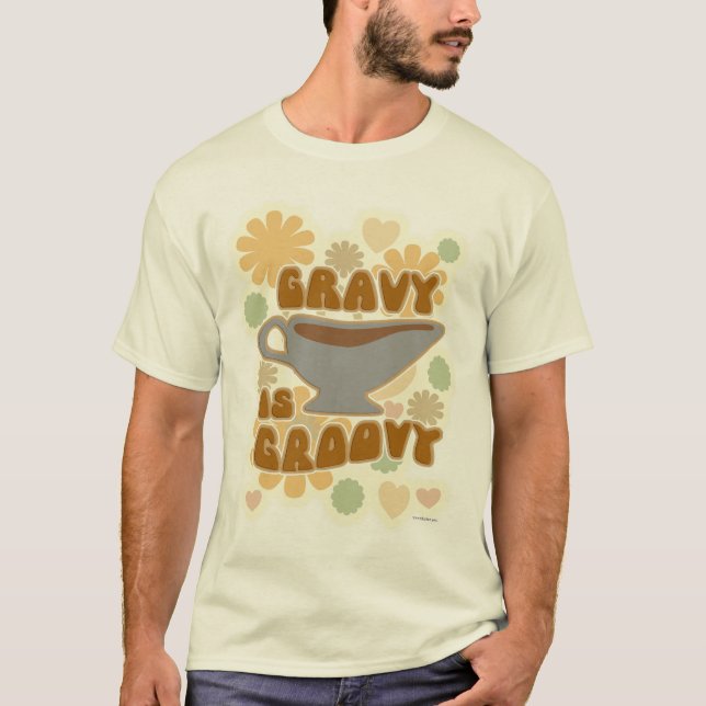 Camiseta Gravy es eslogan divertido del Día de Acción de Gr (Anverso)