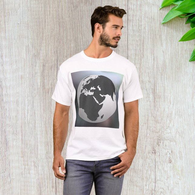 Camiseta Gray Earth Globe (Subido por el creador)