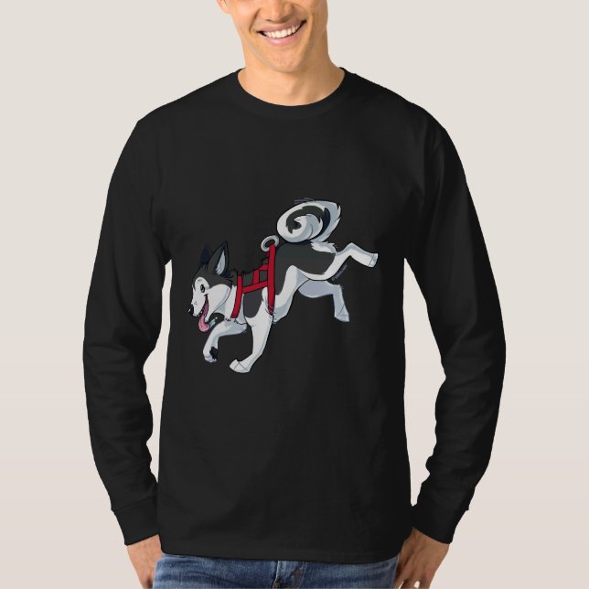 Camiseta Gray Husky Running (Anverso)