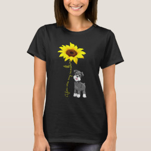 Camiseta Gray Mini Schnauzer Mamá te da mi Sunshine-Sunf