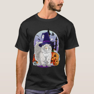 Camiseta Gray Squirrel Cute Halloween Witch Pumpkin