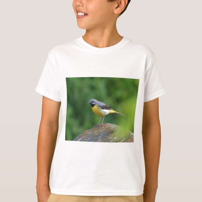 Camiseta Gray Wagtail - pájaro (Anverso)