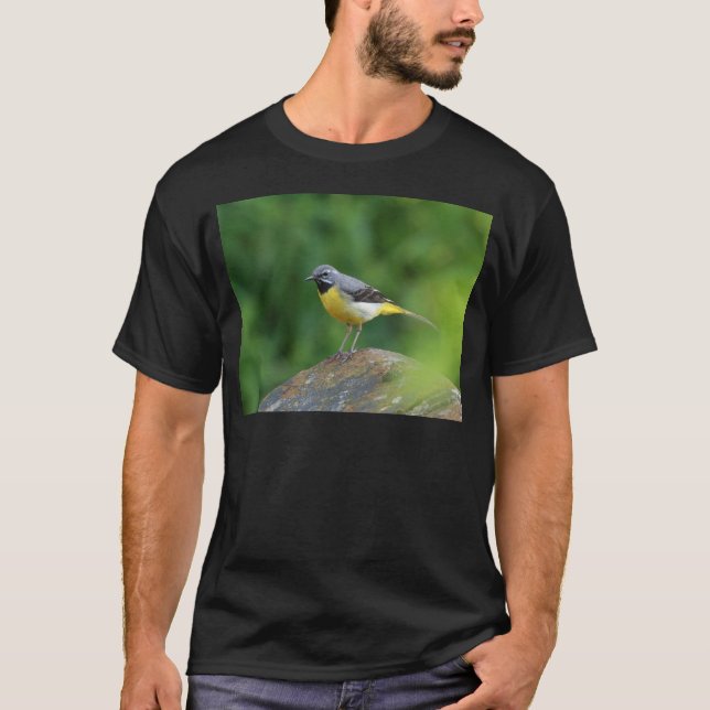 Camiseta Gray Wagtail - pájaro (Anverso)