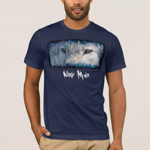 Camiseta Gray Wolf Eyes Wolf Man T-Shirt
