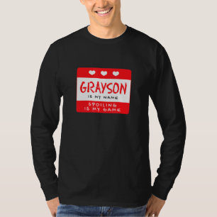 Camiseta Grayson es mi nombre Personalizado de apodos perso