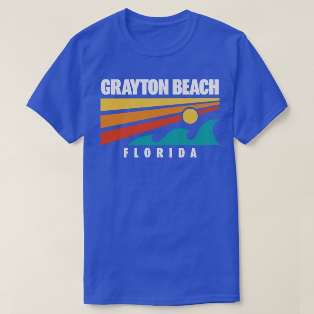Camiseta Grayton Beach State Park Florida Retro Waves (Diseño del anverso)