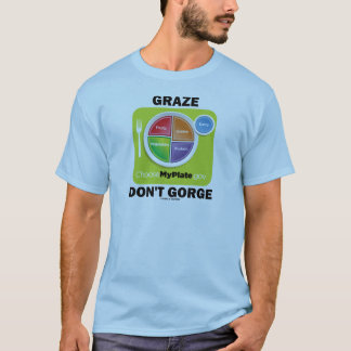 Camiseta Graze Don't Gorge (actitud de MyPlate Food Group)