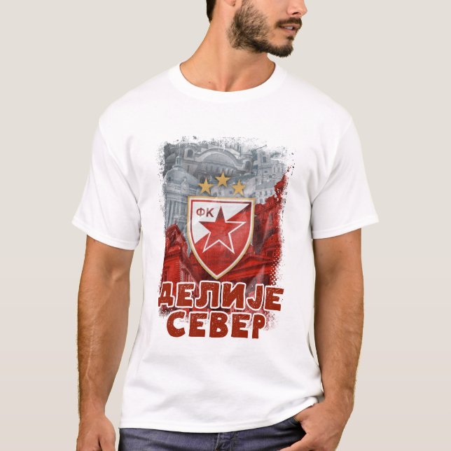 Camiseta GRB Delije Sever Crvena Zvezda Beograd / Estrella  (Anverso)