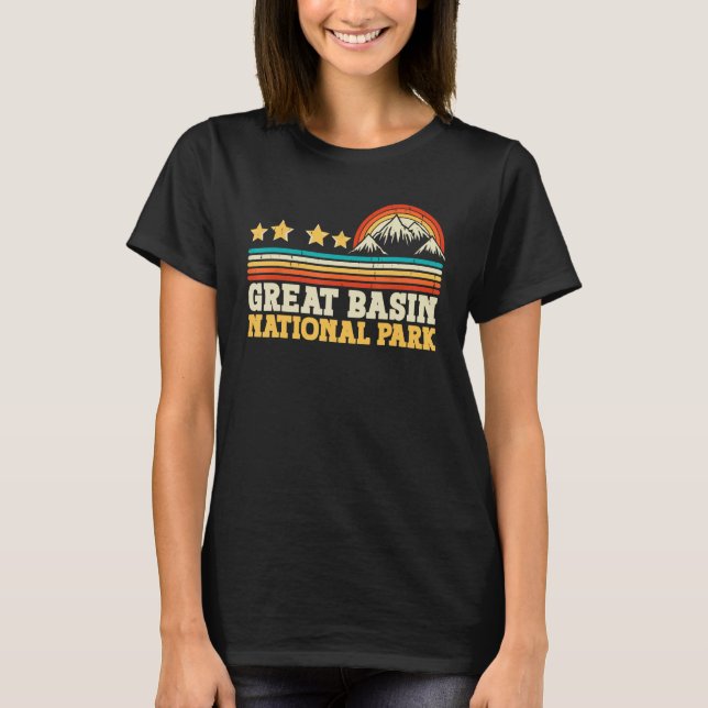 Camiseta Great Basin National Park Mountain Trees Camping H (Anverso)