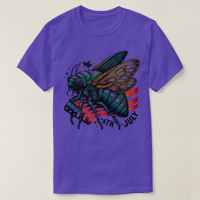 Camiseta Great Cicada 4th july Comeback Tour 2024 Chicago I (Diseño del anverso)