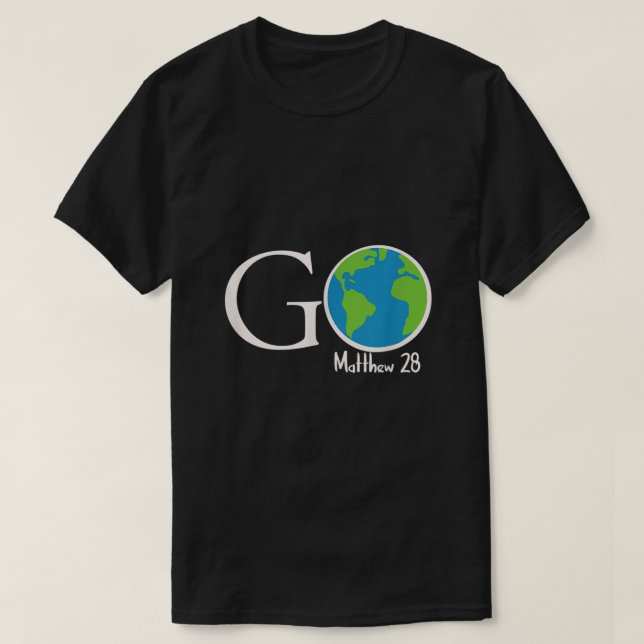 Camiseta Great Commission Go Matthew (Diseño del anverso)
