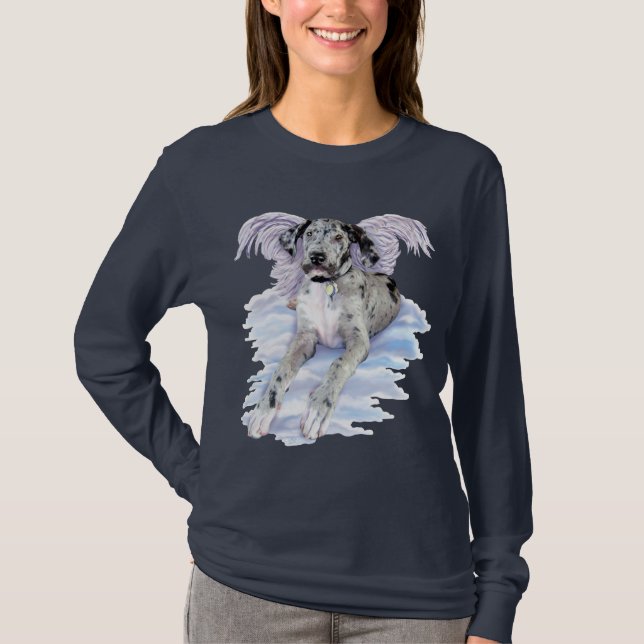 Camiseta Great Dane Angel Merle UC (Anverso)