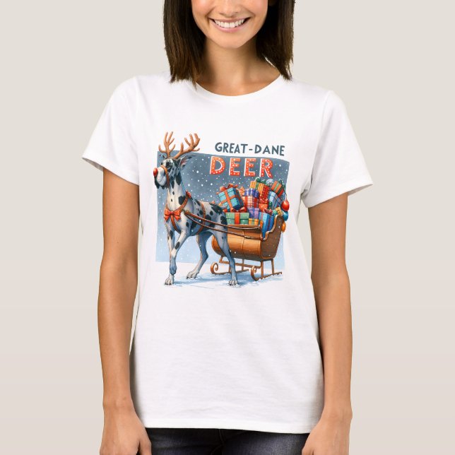 Camiseta Great Dane Deer (Anverso)