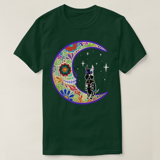 Camiseta Great dane Dia de Los Muertos Skeleton  (Diseño del anverso)