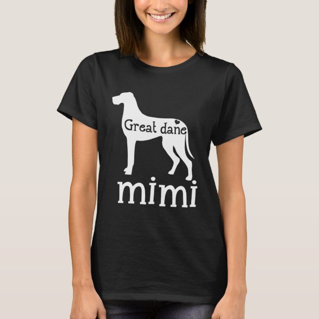 Camiseta Great Dane Grandma Great Dane Mimi Dog Lover Mothe (Anverso)