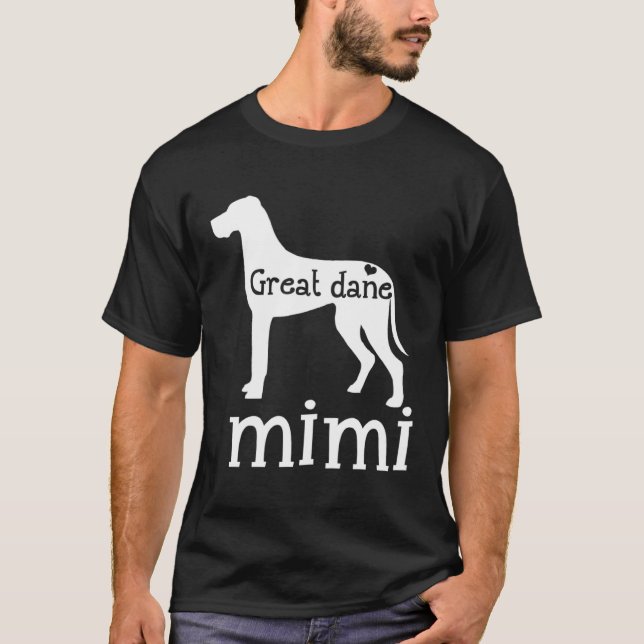 Camiseta Great Dane Grandma Great Dane Mimi Dog Lover Mothe (Anverso)