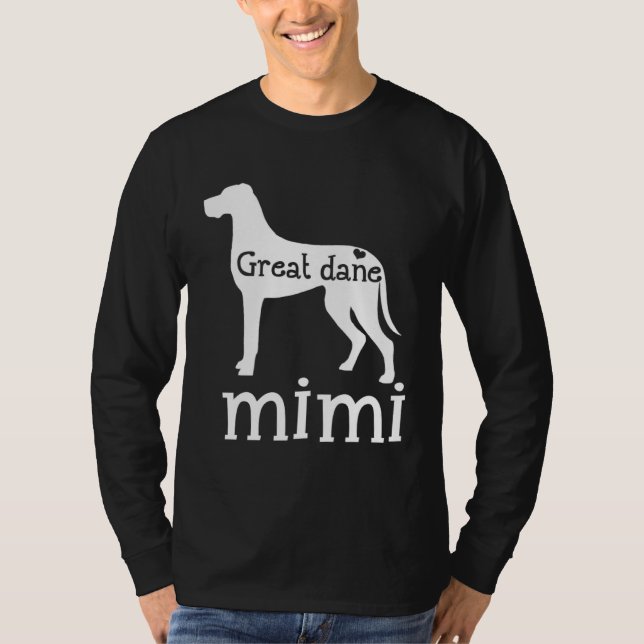 Camiseta Great Dane Grandma Great Dane Mimi Dog Lover Mothe (Anverso)