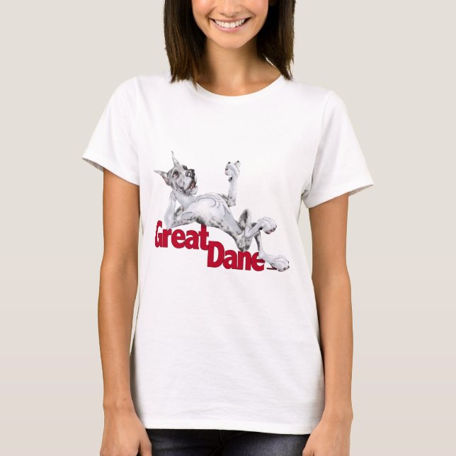 Camiseta Great Dane Laid Back MerleB (Anverso)