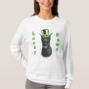 Camiseta Great Dane Lucky Paws; el Día de San Patty Gran Da