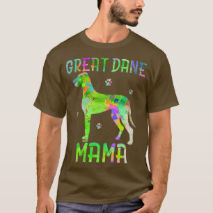 Camiseta Great Dane Mama Colorful Dog Mom Lover