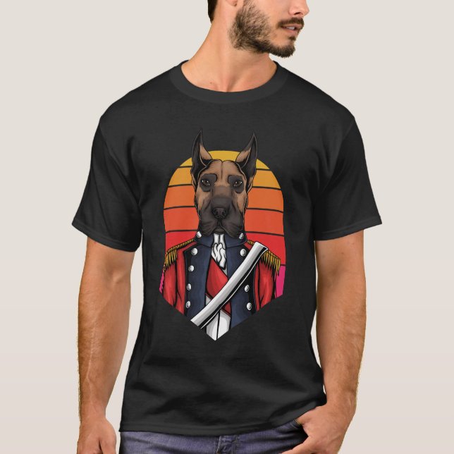 Camiseta Great Dane Modern Black Art Trendy (Anverso)