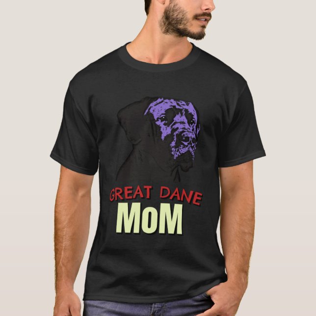 Camiseta Great Dane Mom Cute Dog Great Dane (Anverso)