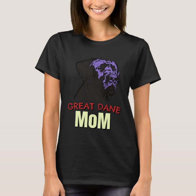 Camiseta Great Dane Mom Cute Dog Great Dane (Anverso)