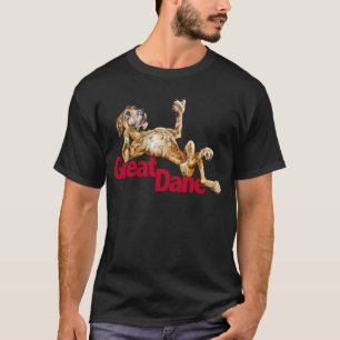 Camiseta Great dane reclinó el UC Brindle