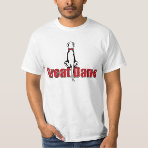 Camiseta Great Dane Sit White UC