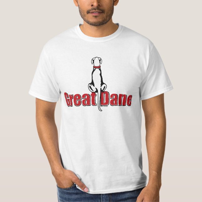 Camiseta Great Dane Sit White UC (Anverso)
