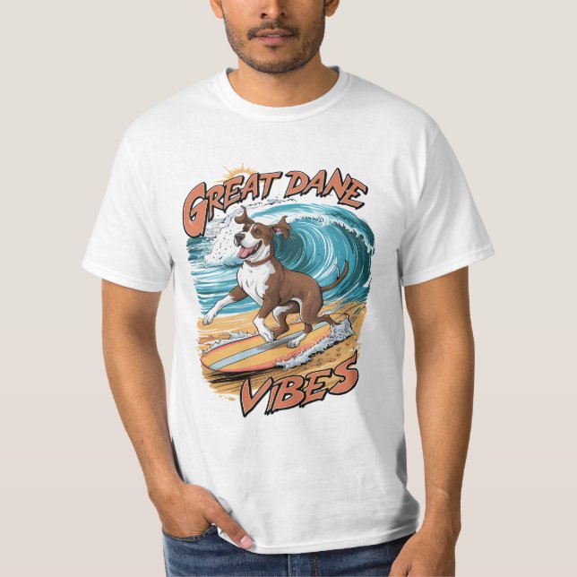 Camiseta Great Dane Surfing Adventure (Anverso)