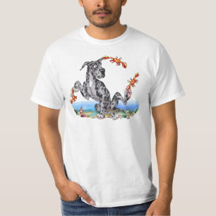 Camiseta Great dane un poco Merle malhumorado